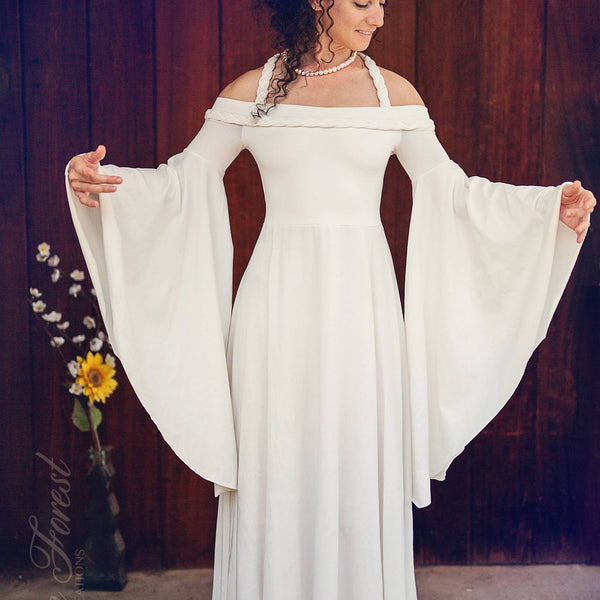 elvish wedding dress Fairytale ~ Elven Forest Sherri Hill Dress 57313 Minimal Linen Dress - Color:Green Fields