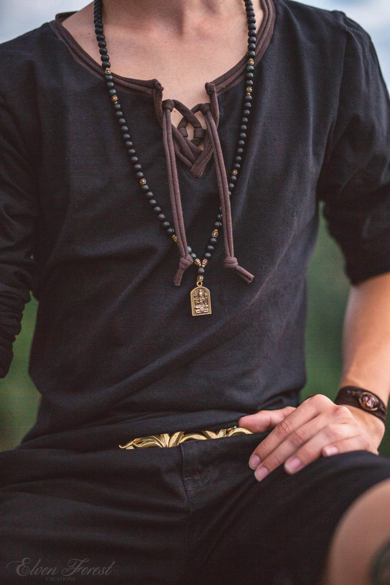 Lace Up Tab Shirt | Earthy clothing inspired by fairytale and
